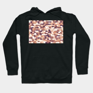 Solid brick wall, diagonal crossed lines Hoodie